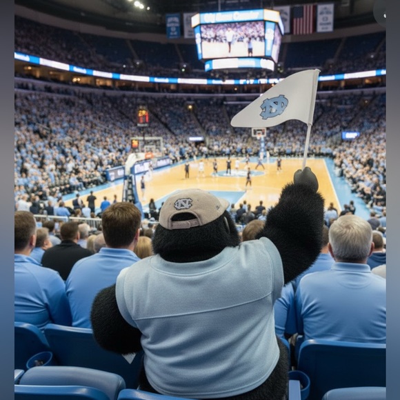 Vintage University of North Carolina Gemmy Champion College Sports Gorilla - Picture 3 of 16
